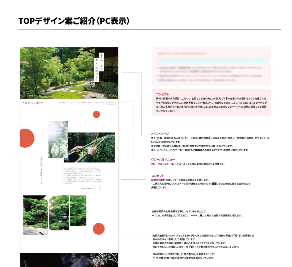 庭師九右衛門_デザインご説明